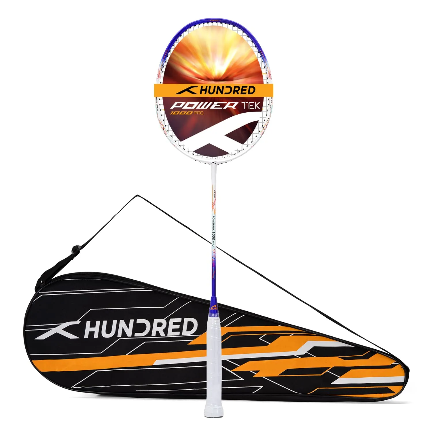 Hundred Powertek 1000 Pro Graphite Strung Badminton Racquet