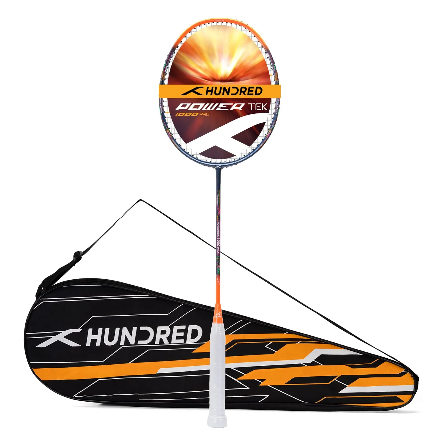 Hundred Powertek 1000 Pro Graphite Strung Badminton Racquet