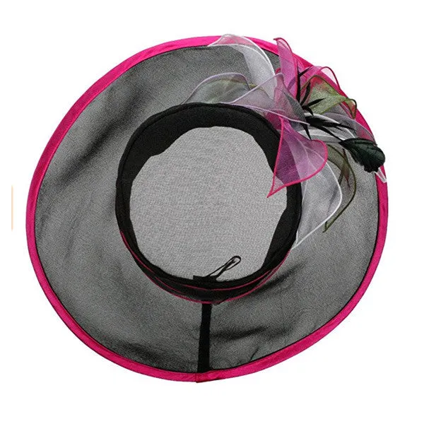 Jeanne Simmons - 5.5" Poly Black Derby Hat