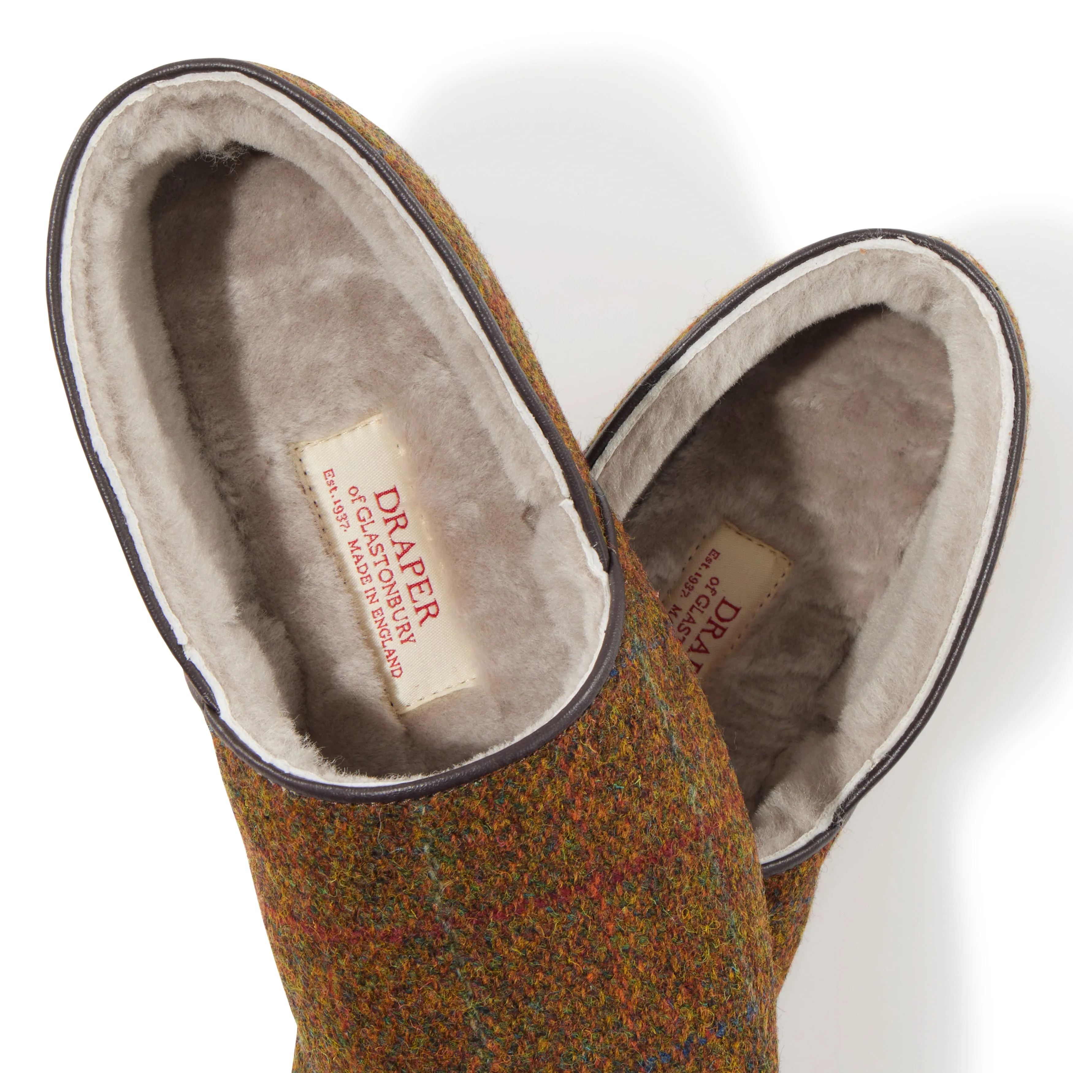 Lewis Tweed/Shearling Slipper