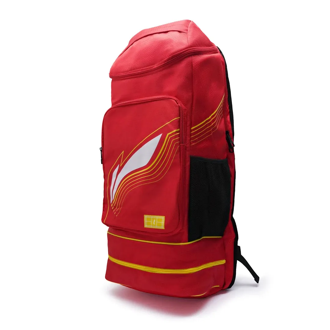 Li-Ning ABSS321 Court Pro Long Badminton Backpack, Red