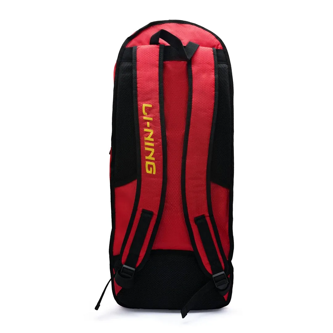 Li-Ning ABSS321 Court Pro Long Badminton Backpack, Red