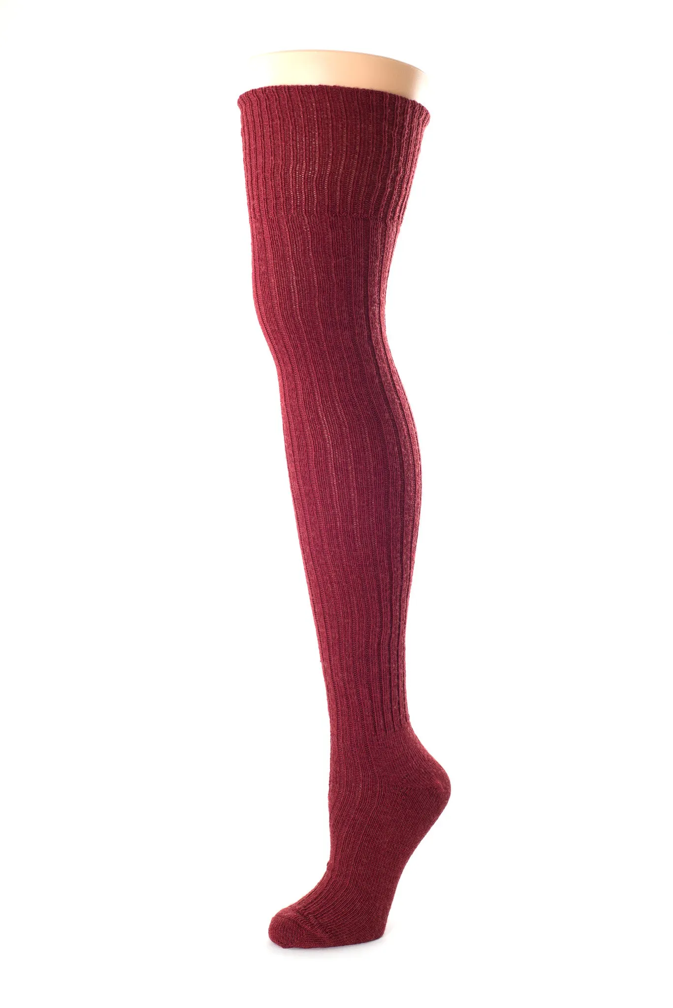 Lightweight Ribbed Wool Stockings