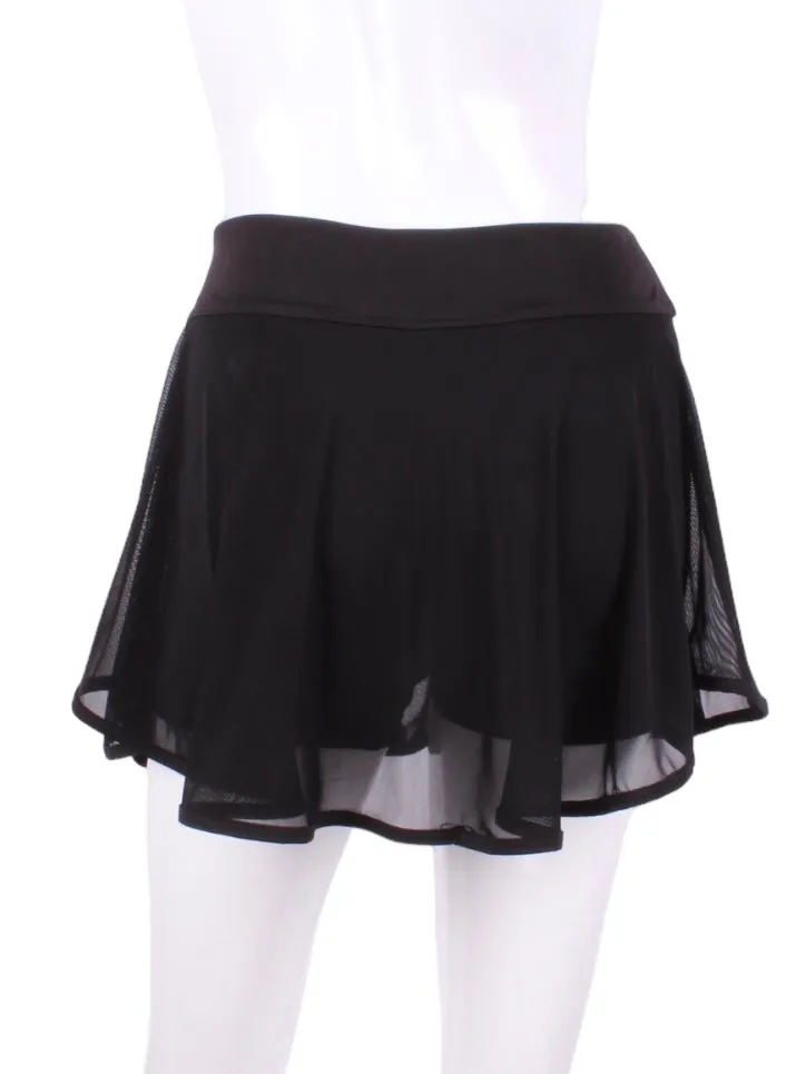 Limited Black Mesh Love O Skirt