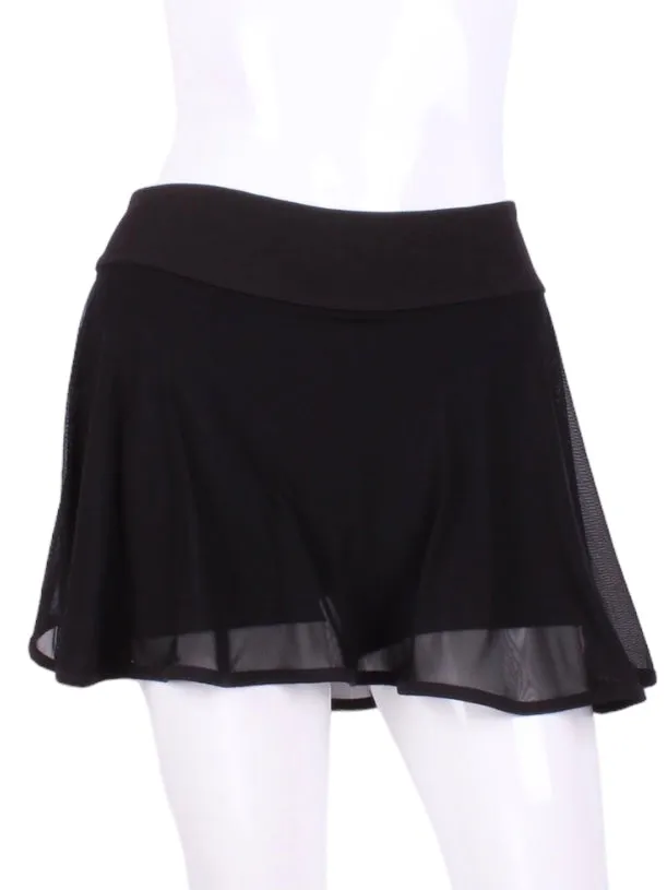 Limited Black Mesh Love O Skirt