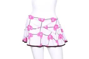 Limited Triangle Skirt Pink Hearts And Net