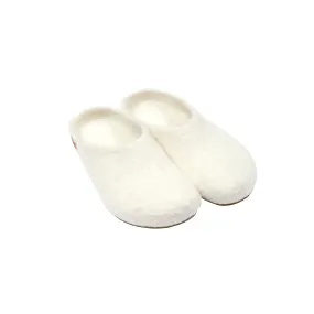 Magicfelt Moorschnucke Wool Slippers in White