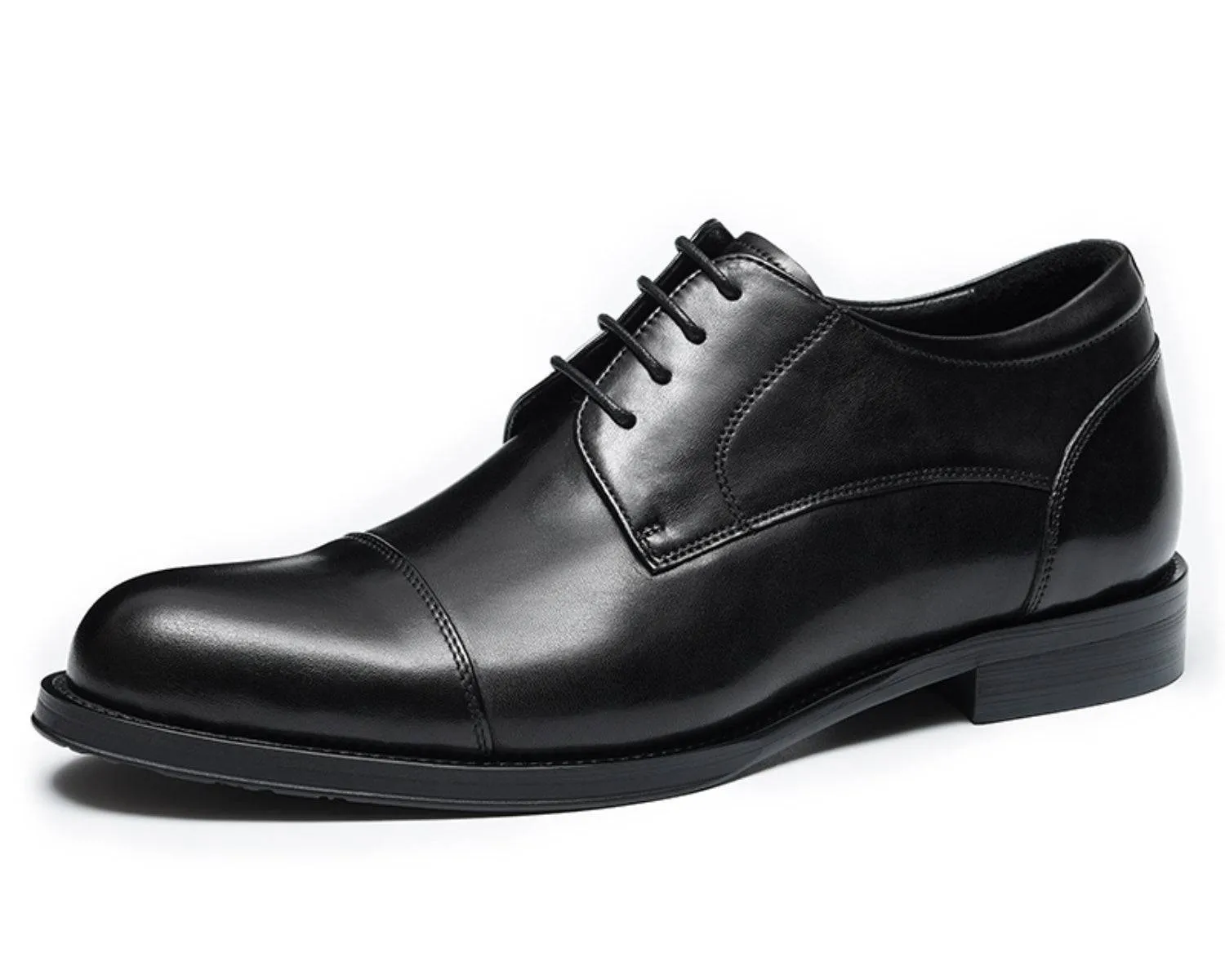 Men's Derby Dress Shoes - Top Layer Cowhide Leather, Business Formal