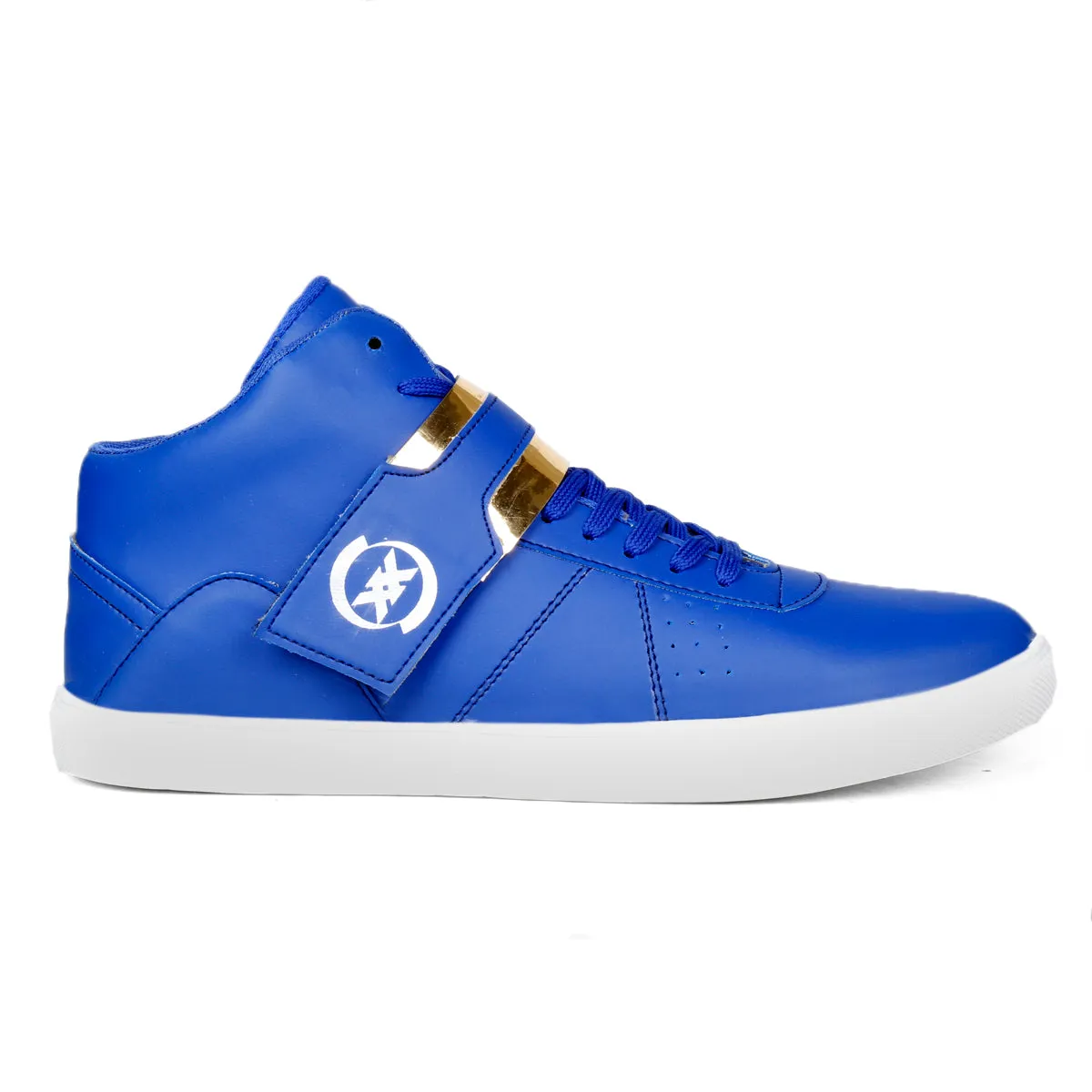 Men's Faux Leather Casual Sneakers With Lace And Strap Boots