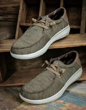 Men's Hilo Stretch Lace Heathered Olive Shoes 10042503