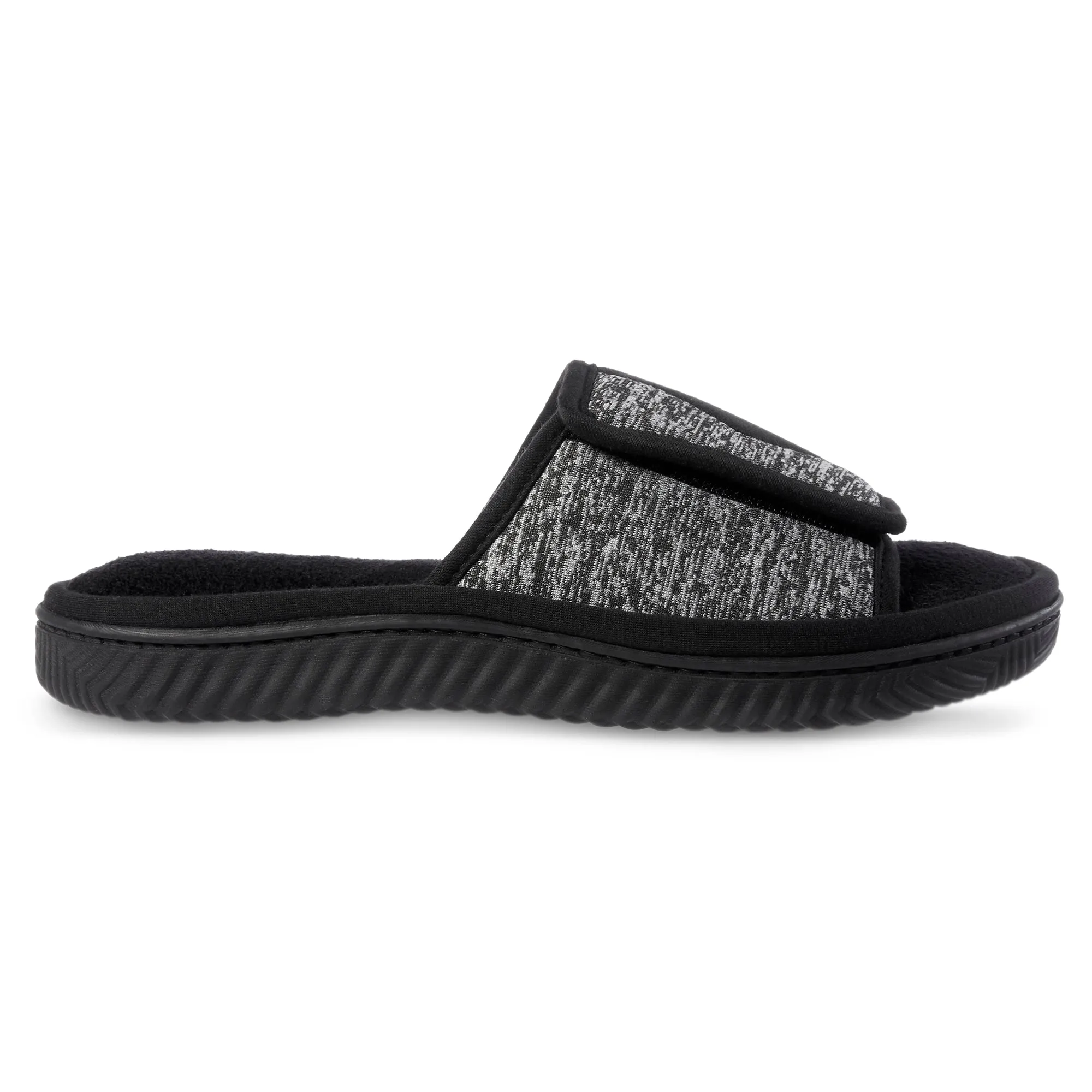 Men's Miles Adjustable Slide Slippers with Sport Knit and Memory Foam