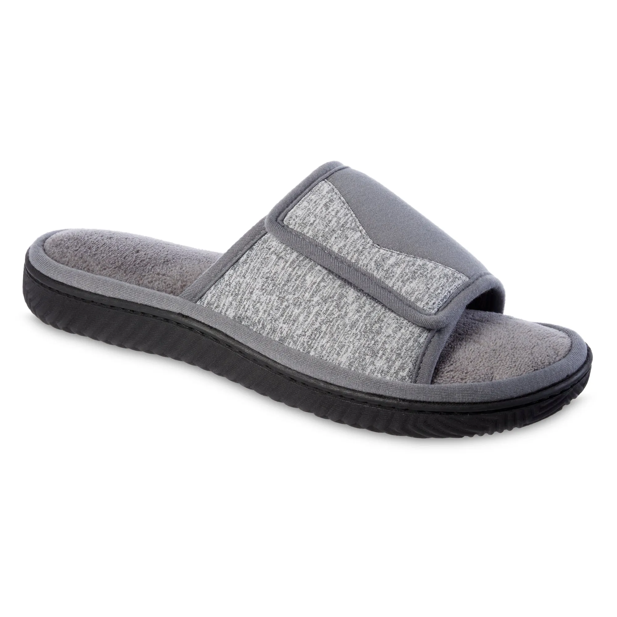 Men's Miles Adjustable Slide Slippers with Sport Knit and Memory Foam