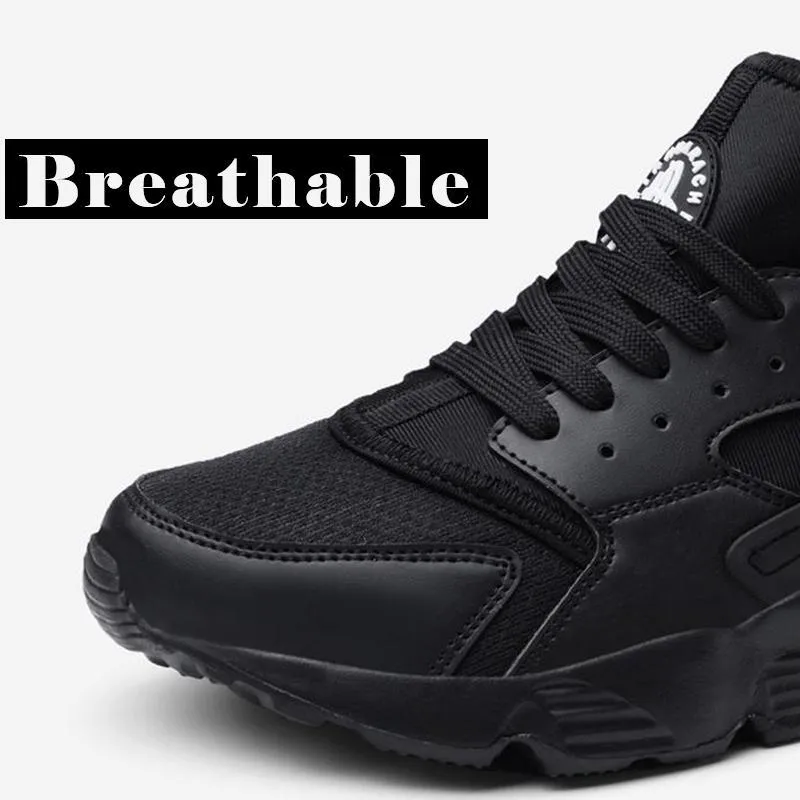 Men's Non-slip Mesh Lace-up Running Shoes