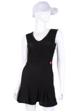 Mesh on Mesh Black Angelina Court to Cocktails Tennis Dress