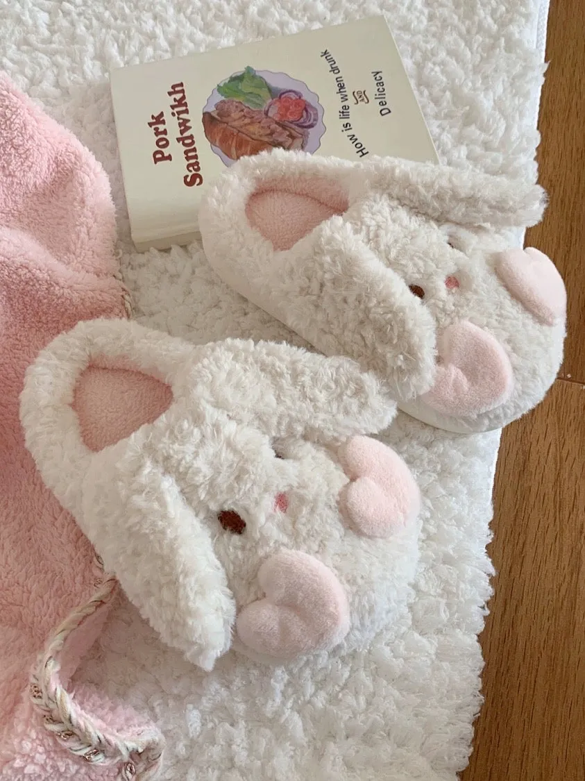 Pink Bunny Slippers