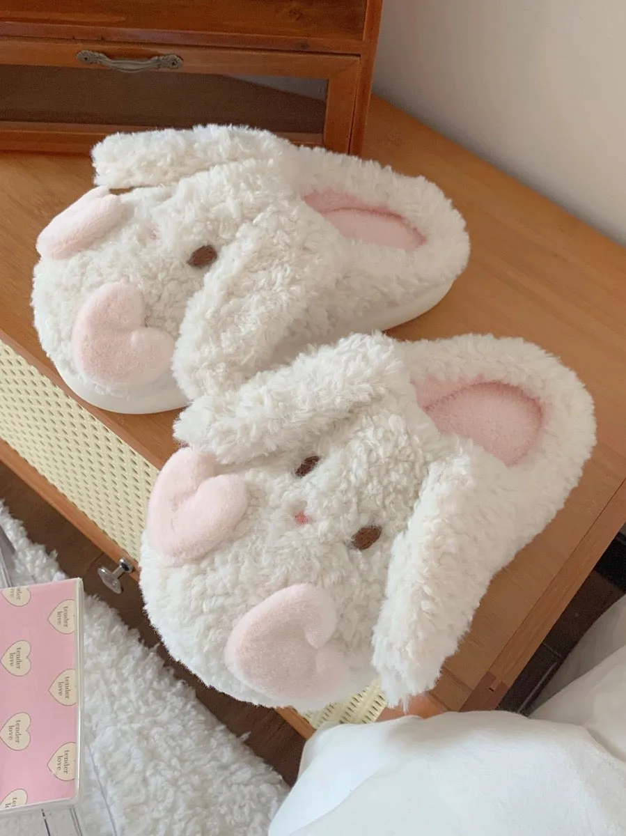 Pink Bunny Slippers