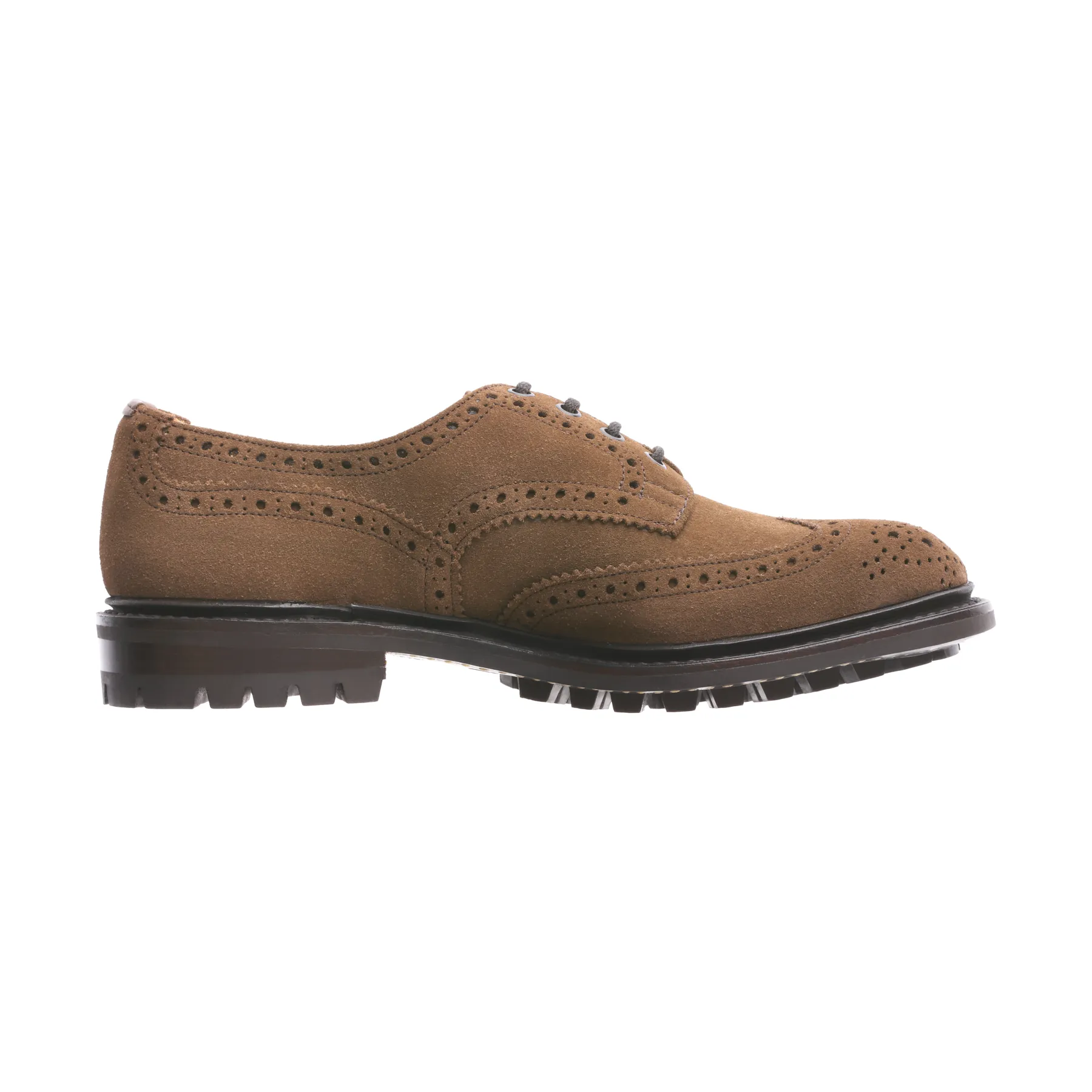 "Bourton" Suede Derby Shoes in Brown