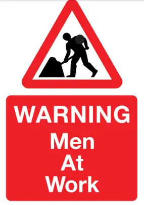 SS0010 Corex Safety Sign - Warning Men At Work