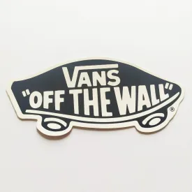 Vans Shoes "Off The Wall " Skateboard Sticker - Black